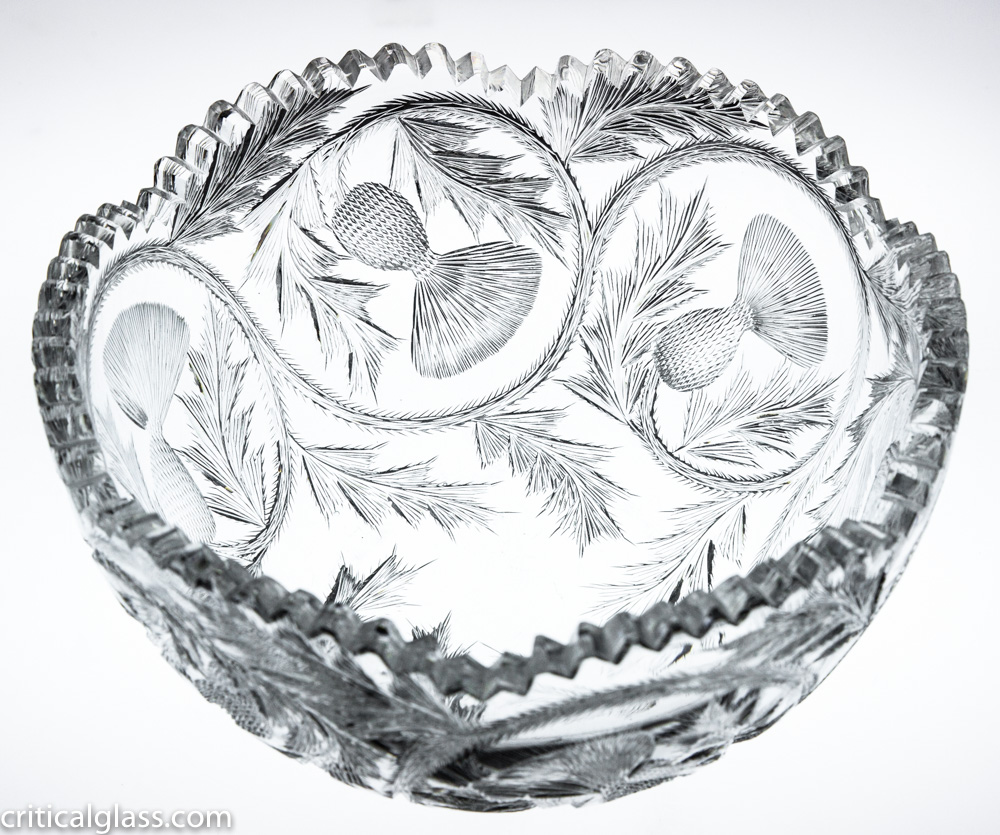 California Cut Glass Thistle Bowl SOLD « Items Sold « American