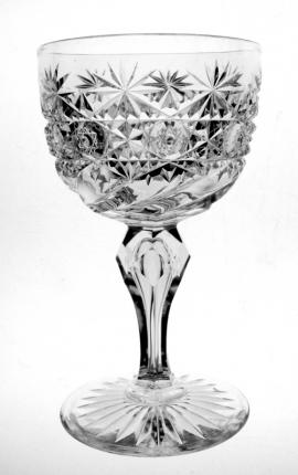 Incredible J. Hoare Crystal Pattern Wine Glass – SOLD