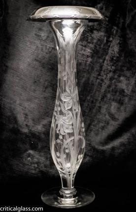 Gorham Sterling Mounted Engraved Vase – Sinclaire?