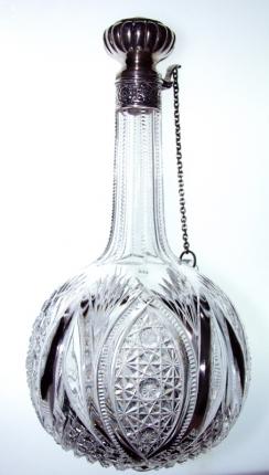 First Rate J. Hoare Decanter with Silver Top – SOLD