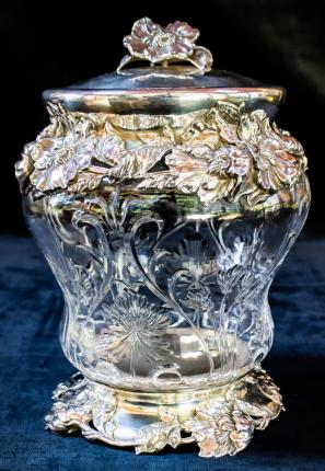 Stunning Caldwelll and Rock Crystal Cookie Jar – SOLD